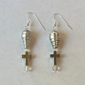 Radiant Cross Earrings
