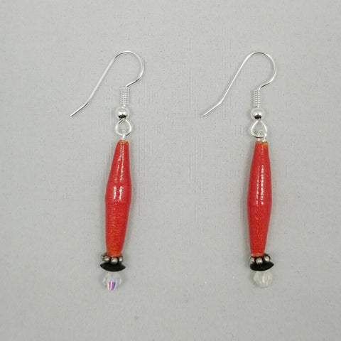 Red and Black Earrings - Village of Hope - Tabitha Artisans